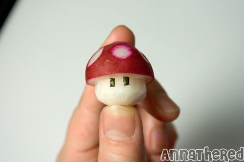 champignon Faire son régime avec Mario Bros