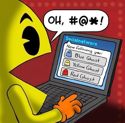 pac man twitter Ce nest pas toujours une bonne chose dêtre suivi sur Twitter !