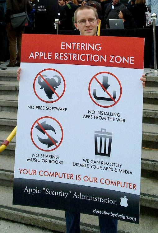 apple restriction zone Apple je taime
