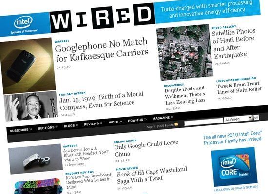 wired Qui a dit que les publicités en Flash étaient intrusives ?