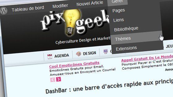 [Wordpress] DashBar : une barre daccès rapide aux principales fonctionnalités de Wordpress