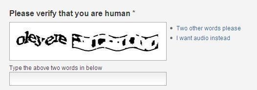 Il faut bien régler ses CAPTCHAs !
