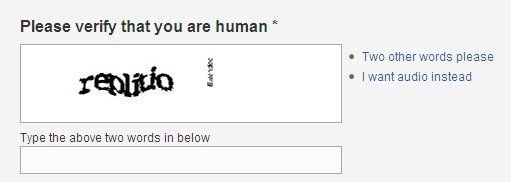 Il faut bien régler ses CAPTCHAs !