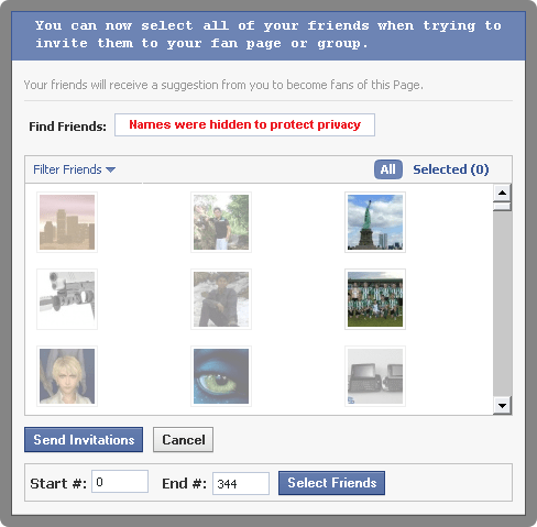 Invitez tous vos contacts Facebook à devenir fan de votre page en 1 clic