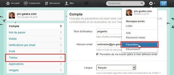 Choisissez votre photo de couverture Twitter