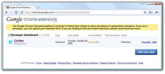 Enfin des plugins pour Google Chrome #2