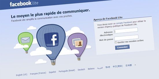 Un Facebook Light pour concurrencer Twitter