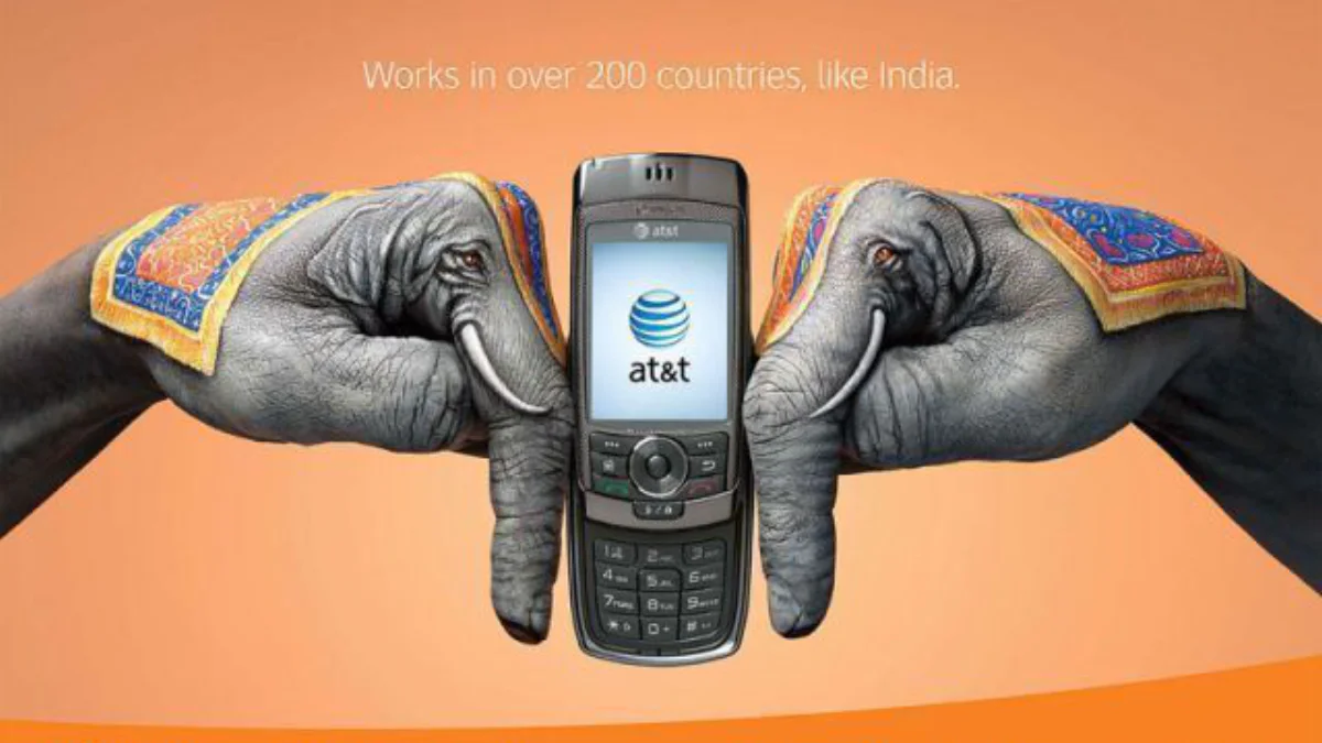 18 Publicités créatives AT&T autour du monde avec des doigts