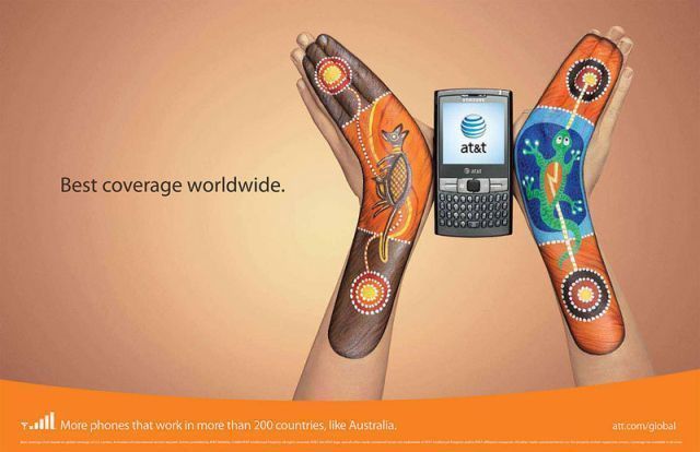 18 publicités créatives AT&T autour du monde avec des doigts #5