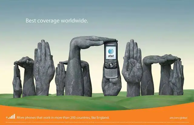 18 Publicités créatives AT&T autour du monde avec des doigts #12