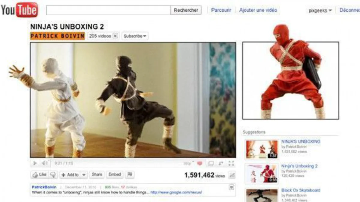 Comment mettre le boxon sur une page YouTube avec Ninja’s unboxing 2