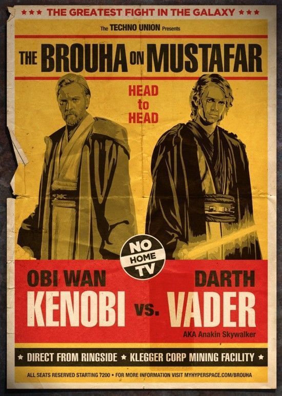 Star Wars revisité en 4 affiches … sur un ring de catch