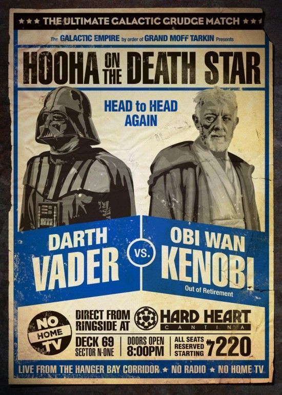 Star Wars revisité en 4 affiches … sur un ring de catch #2