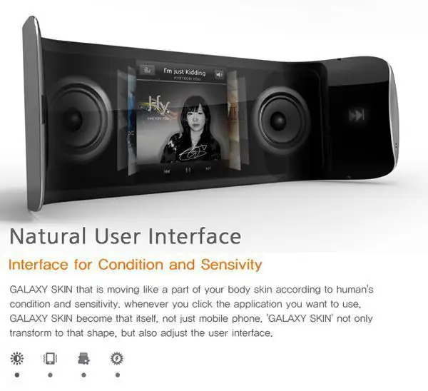 Samsung Galaxy Skin : le 1er téléphone mobile avec écran flexible #6