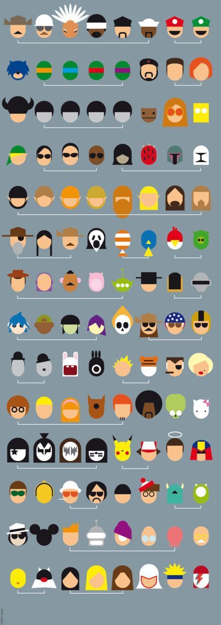 315 portraits minimalistes de héros populaires #4