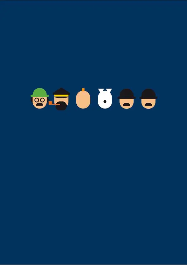 315 Portraits minimalistes de héros populaires