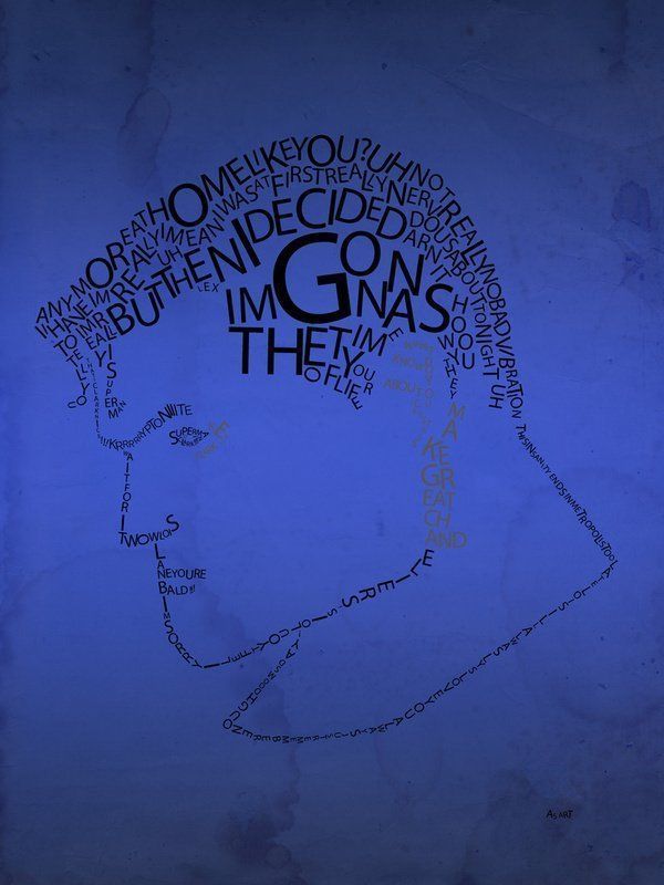 4 portraits typographiques de Super-héros #3