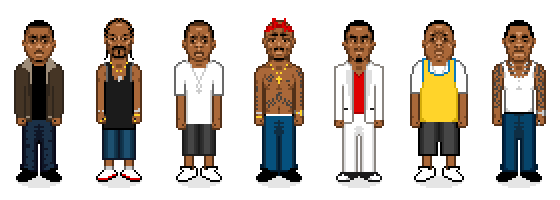 130 personnages célèbres pixellisés #7