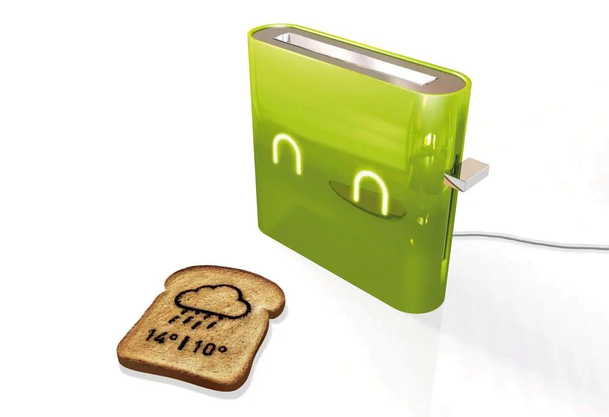 Un fantastique grille pain qui toaste la météo