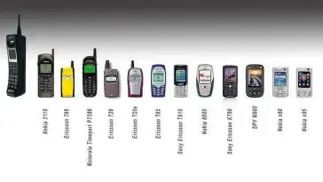 25 Ans de téléphones portables en 1 image