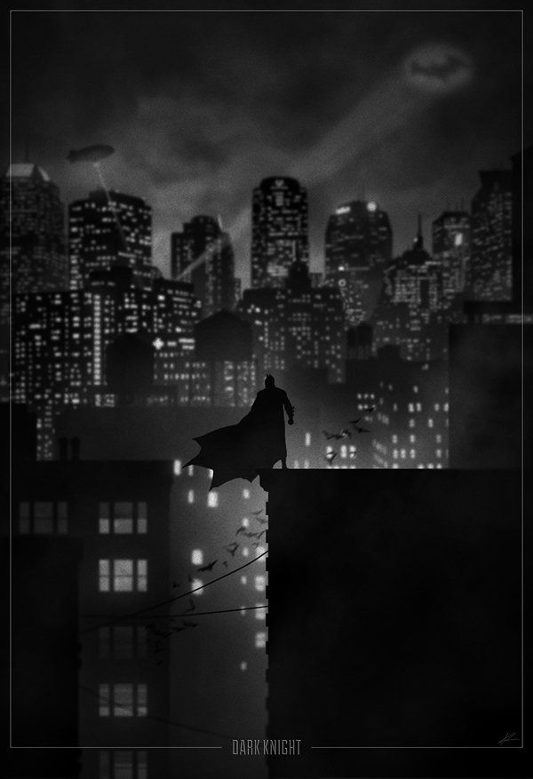 10 Posters de super-héros en Noir et Blanc #2