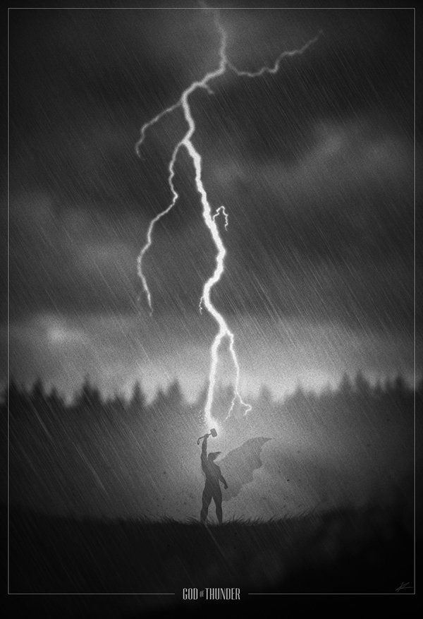 10 Posters de super-héros en Noir et Blanc #10