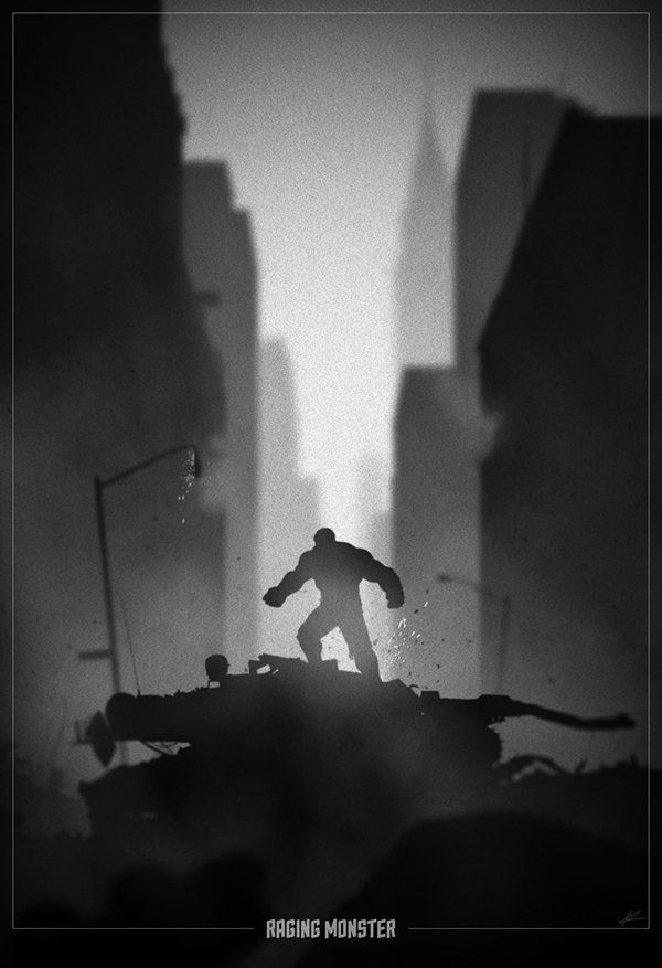 10 Posters de super-héros en Noir et Blanc