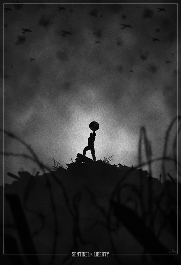 10 Posters de super-héros en Noir et Blanc #11