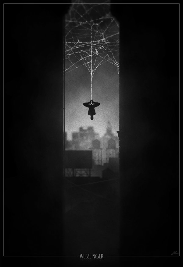 10 Posters de super-héros en Noir et Blanc #6