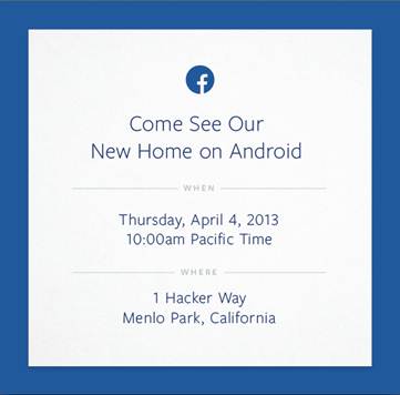 Présentation du Facebook Phone en direct à 19h00