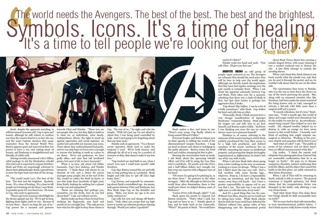 Les Avengers s’affichent dans les journaux US #17