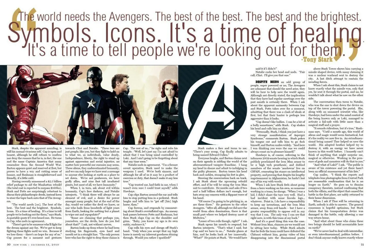 Les Avengers s’affichent dans les journaux US #17