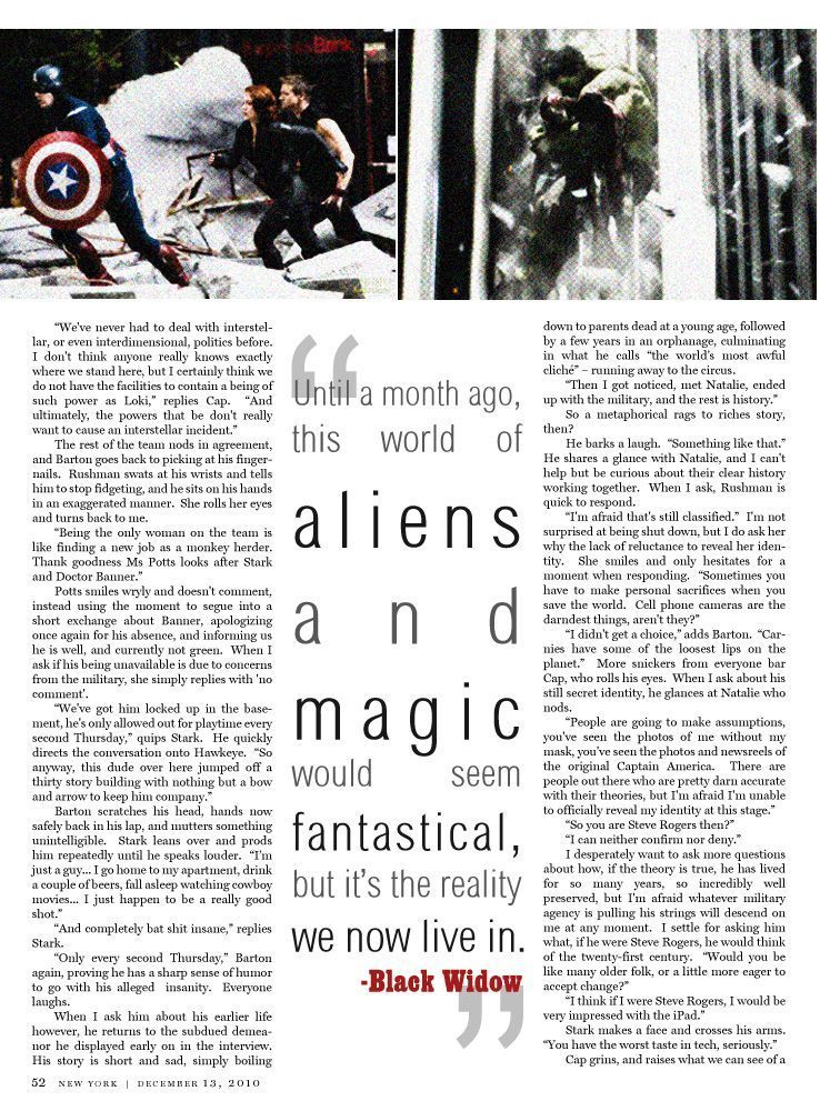 Les Avengers s’affichent dans les journaux US #18