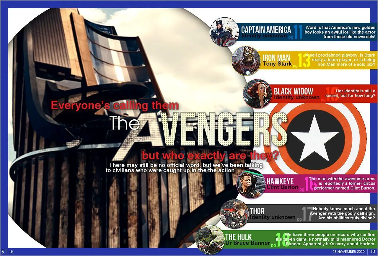 Les Avengers s’affichent dans les journaux US #7