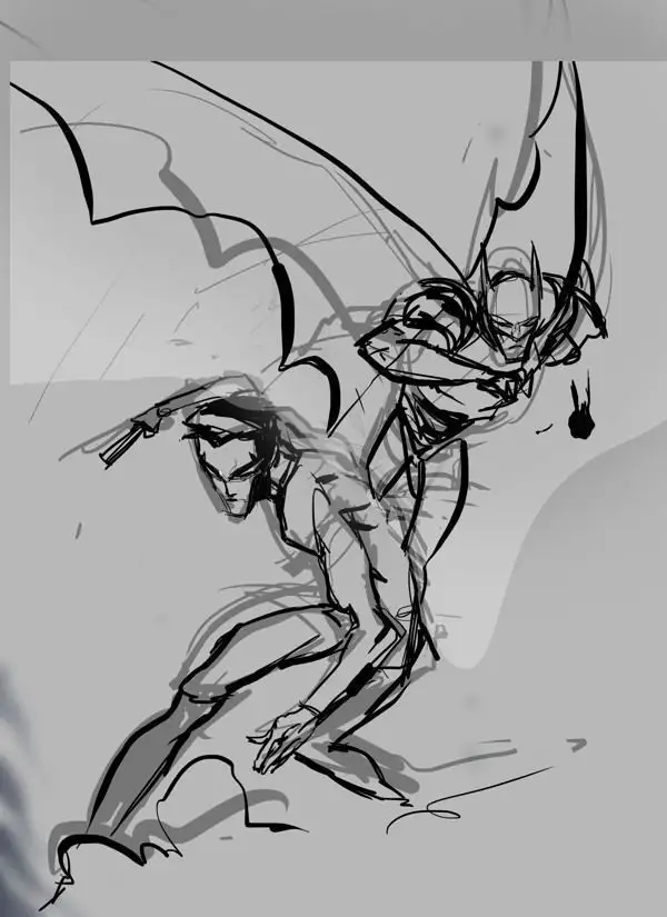 7 Illustrations de Super Héros décomposées depuis l’esquisse jusqu’au rendu final