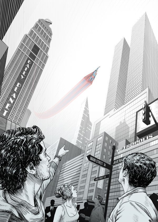 7 illustrations de Super Héros décomposées depuis l’esquisse jusqu’au rendu final #29