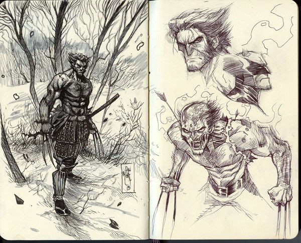 7 illustrations de Super Héros décomposées depuis l’esquisse jusqu’au rendu final #36