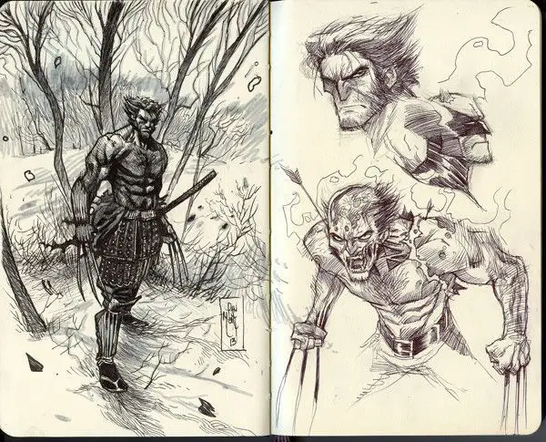 7 Illustrations de Super Héros décomposées depuis l’esquisse jusqu’au rendu final #36