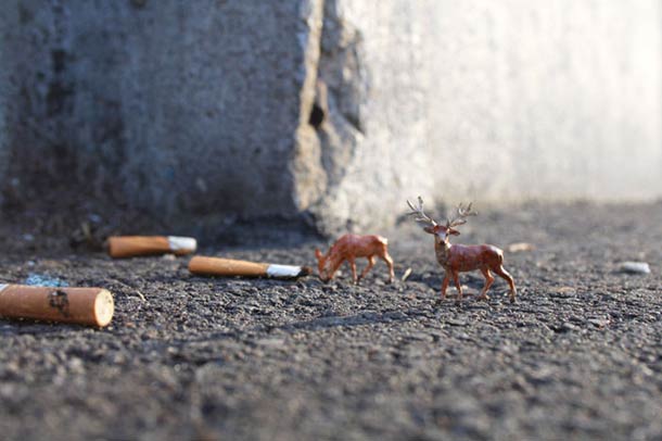 Street Art : Les Little People de Slinkachu se mobilisent contre le chômage #37