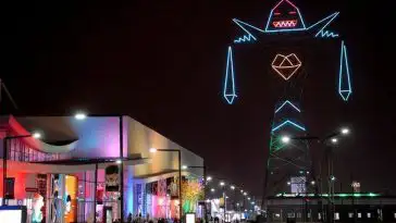 Street art et pylônes électriques