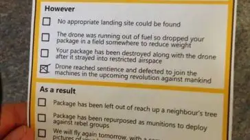 Amazon s’excuse pour l’idée de livrer ses produits par drones