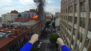 Superman avec une GoPro
