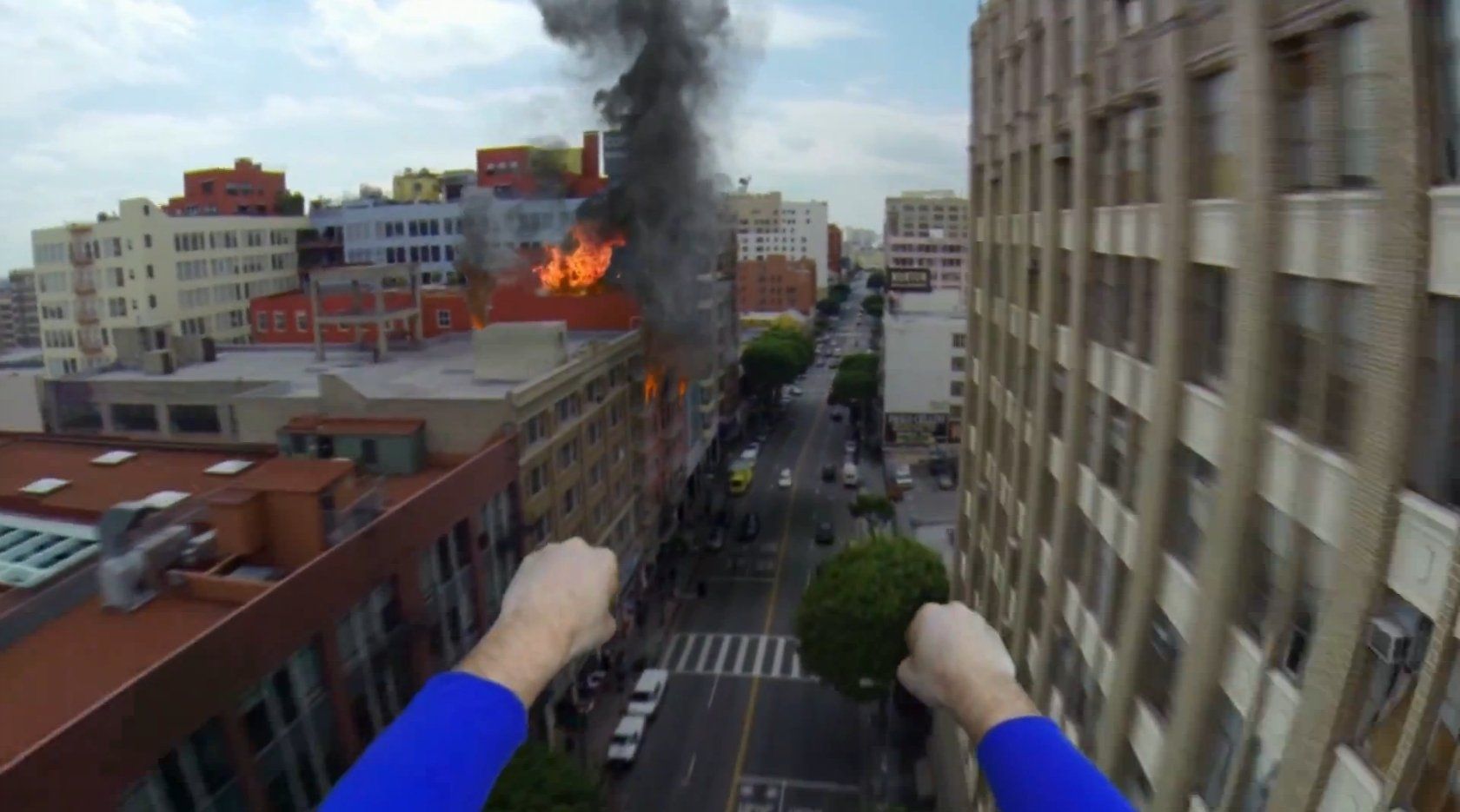 Superman avec une GoPro