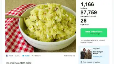 Il récolte 50 000$ sur KickStarter pour faire une salade de patates