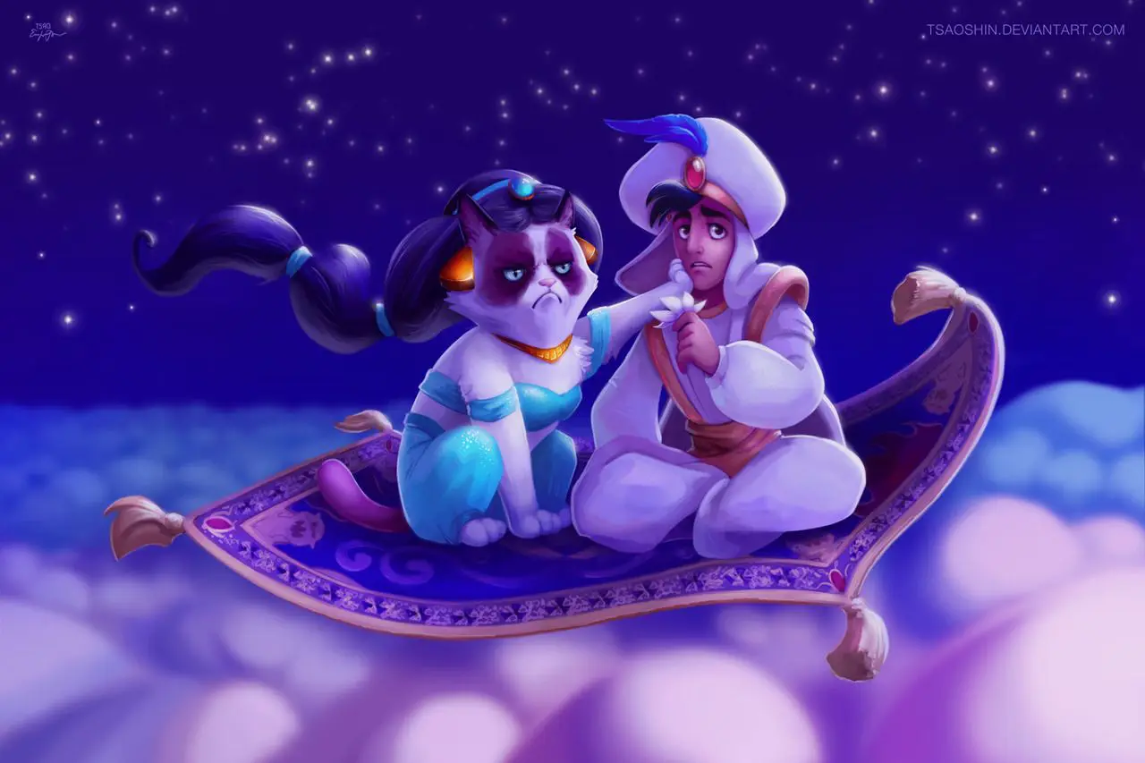 Quand Grumpy Cat trolle les dessins animés Disney #10