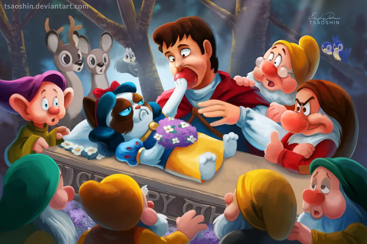 Quand Grumpy Cat trolle les dessins animés Disney #2