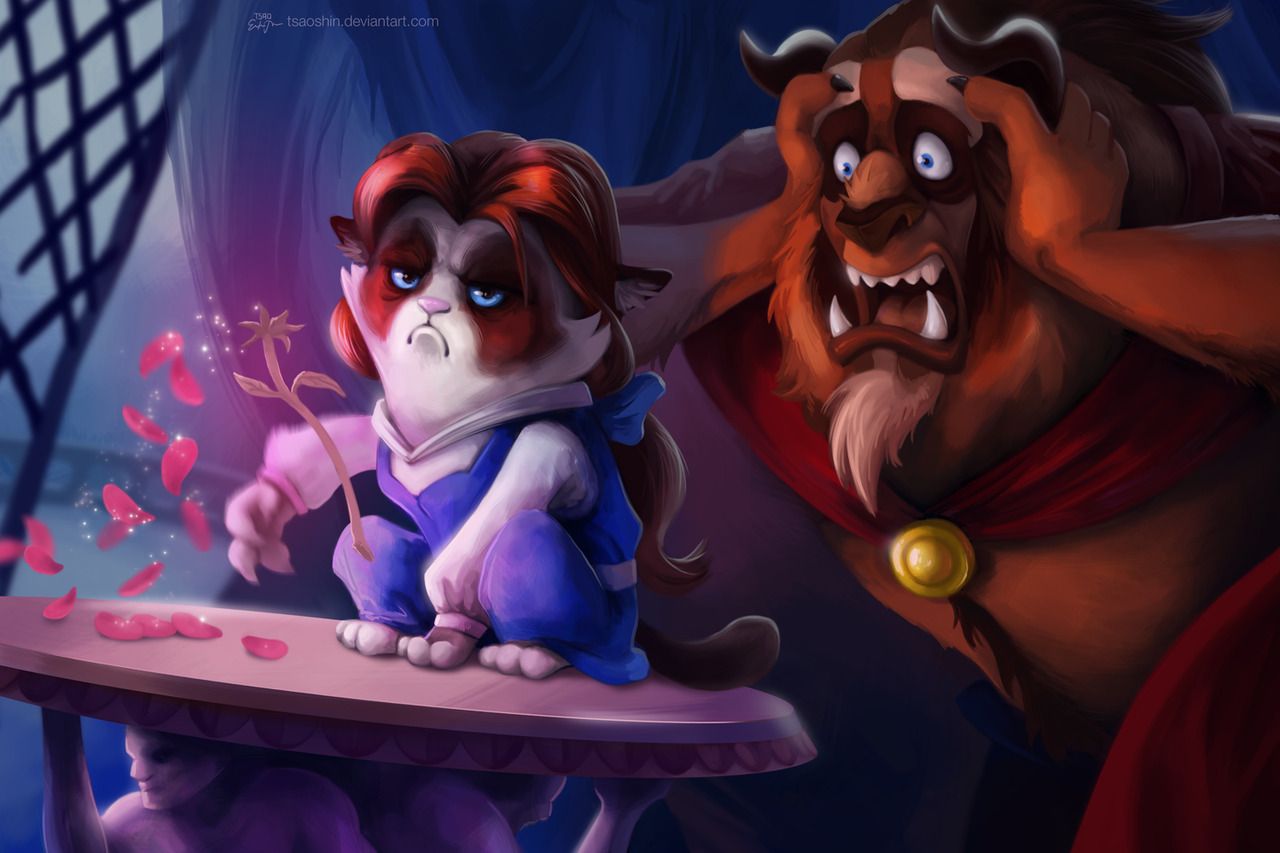 Quand Grumpy Cat trolle les dessins animés Disney #7