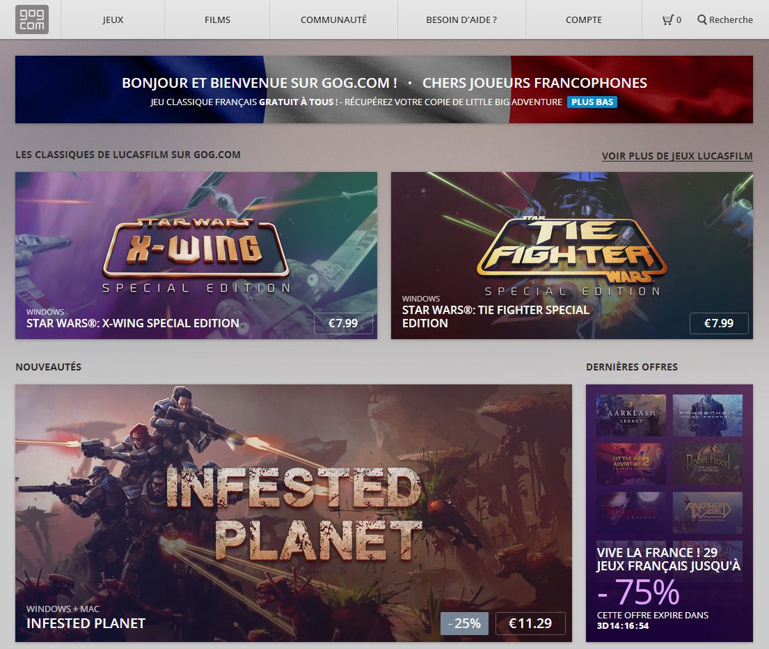 Little Big Adventure offert aujourd’hui pour le lancement de GOG
