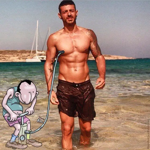 Il rajoute des petits personnages délirants dans des photos Instagram #9