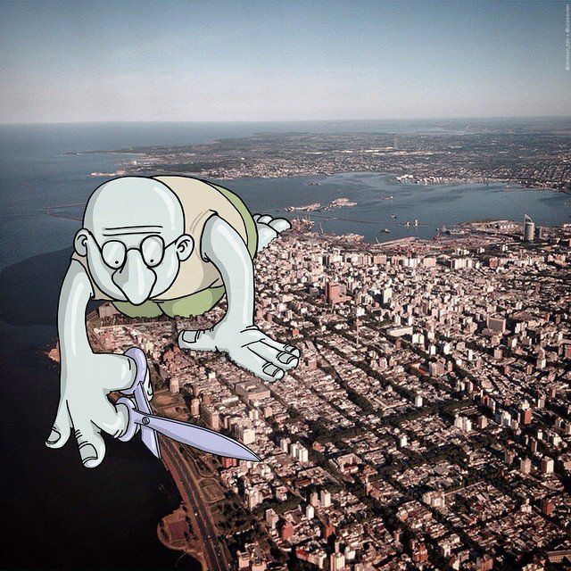 Il rajoute des petits personnages délirants dans des photos Instagram #21